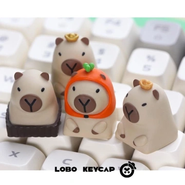 Keycap Capybara Resin 3D Dễ Thương - Giá chỉ 247.000 VND | KCRAFT World of Keycaps