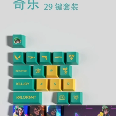 Keycap Killjoy Valorant 29 phím - Thiết kế đáng sợ, giảm 20% - Chỉ 573,100₫ 2