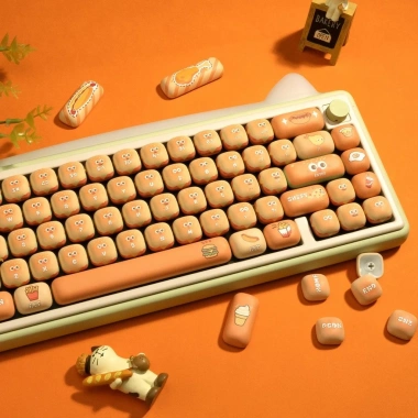 Keycap Little Mantou Hồng 138 phím - Giá ưu đãi 650.900₫, thiết kế cute, chất liệu PBT cho KCAP