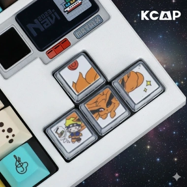 Keycap Naruto × Kurama 4 Phím – Thiết Kế Độc Đáo, Giá Ưu Đãi 536k | KCRAFT