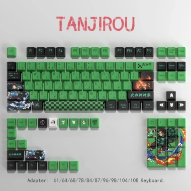 Keycap PBT Demon Slayer Kimetsu no Yaiba Tanjiro Nezuko Chiều Cao - Trục Vệ Tinh 884.400₫