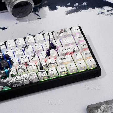 Keycap PBT LED xuyên Hoàng Hôn Chiến Âu 130 phím RGB khắc cạnh - KCAP World of Keycaps giá 550k