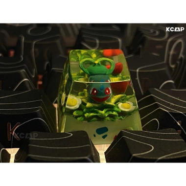 Keycap Pokémon Bulbasaur Artisan Luxury KCAP – Nút bàn phím độc đáo, giảm giá 1.2 triệu