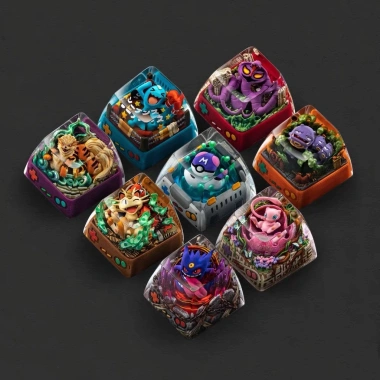 Keycap Pokémon Resin KCAP - Bộ keycap bàn phím cơ độc đáo, giá ưu đãi 790k