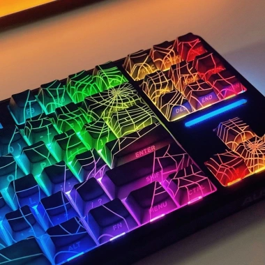Keycap Spider Web PBT 5 Mặt LED RGB Universal - KCAP World of Keycaps Giá 580k
