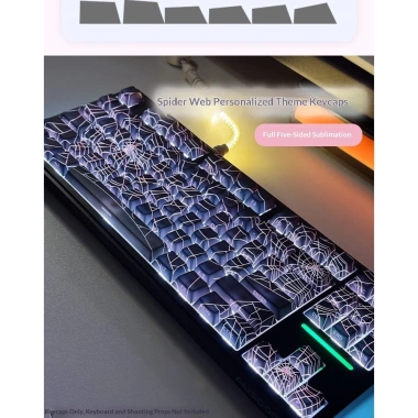 Keycap Spider Web PBT 5 Mặt LED RGB Universal - KCAP World of Keycaps Giá 580k
