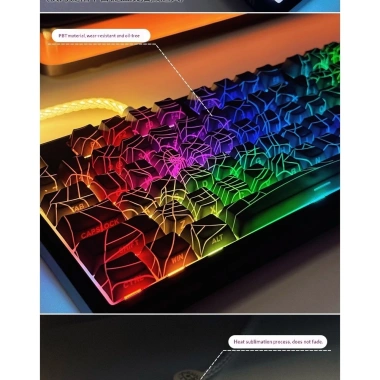 Keycap Spider Web PBT 5 Mặt LED RGB Universal - KCAP World of Keycaps Giá 580k 9 Keycap Spider Web PBT 5 Mặt LED RGB Universal - KCAP World of Keycaps Giá 580k 9