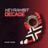 Keyrambit Decade - Nhựa In 3D Cao Cấp, Móc Khoá Xả Stress, Bộ Sưu Tập, Giá 89.000 4