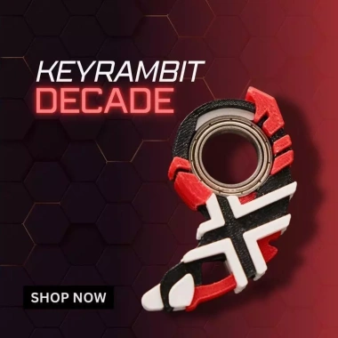 Keyrambit Decade - Nhựa In 3D Cao Cấp, Móc Khoá Xả Stress, Bộ Sưu Tập, Giá 89.000
