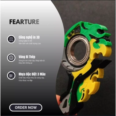 Keyrambit Deku - Móc Khoá Nhựa In 3D Cao Cấp, Giảm Stress, Giá 90.000 VND