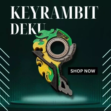 Keyrambit Deku - Móc Khoá Nhựa In 3D Cao Cấp, Giảm Stress, Giá 90.000 VND