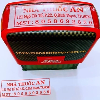 Khắc Dấu Tên Công Ty, Mã Số Thuế, Địa Chỉ, SĐT - Shiny S855 Giá Ưu Đãi 295k