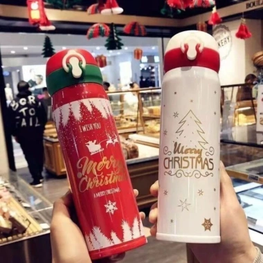 Khắc Tên Bình Giữ Nhiệt Inox 450ml Merry Christmas Quà Tặng Giáng Sinh, Giá 161.700₫