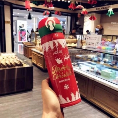 Khắc Tên Bình Giữ Nhiệt Inox 450ml Merry Christmas Quà Tặng Giáng Sinh, Giá 161.700₫