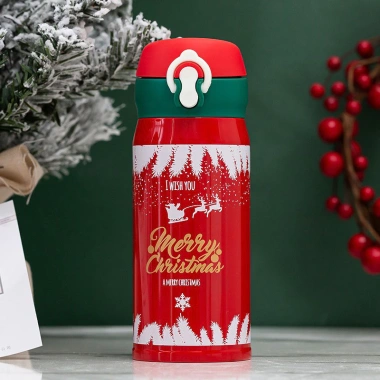 Khắc Tên Bình Giữ Nhiệt Inox 450ml Merry Christmas Quà Tặng Giáng Sinh, Giá 161.700₫