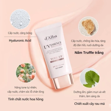 Khám phá kem chống nắng DAlba UV Essence Tone Up SPF50+ PA++++ - Giá 350.000đ 3