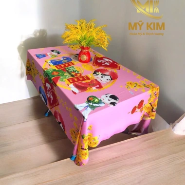 Khăn bàn Tết thun 3D đa kích thước, giảm còn 75.000đ, mềm mịn, trang trí đẹp 6 Khăn bàn Tết thun 3D đa kích thước, giảm còn 75.000đ, mềm mịn, trang trí đẹp 6