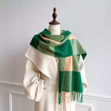 Khăn Cashmere Mùa Đông Nữ Dày Sang Trọng Giữ Ấm, Chống Gió, Thời Trang Ngoài Trời