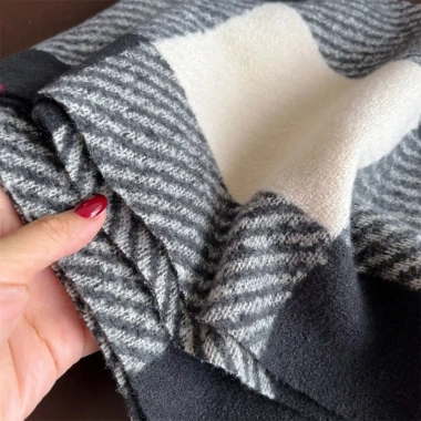 Khăn Cashmere Mùa Đông Nữ Dày Sang Trọng Giữ Ấm, Chống Gió, Thời Trang Ngoài Trời