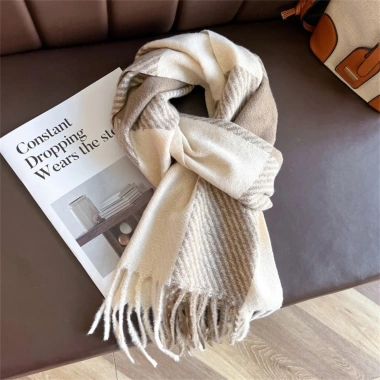 Khăn Cashmere Mùa Đông Nữ Dày Sang Trọng Giữ Ấm, Chống Gió, Thời Trang Ngoài Trời 10 Khăn Cashmere Mùa Đông Nữ Dày Sang Trọng Giữ Ấm, Chống Gió, Thời Trang Ngoài Trời 10
