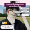 Khăn che mặt kèm găng tay MLANA cao cấp chống UV, co giãn đàn hồi, siêu mát 5