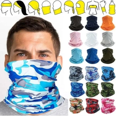 Khăn che mặt vải lưới khô nhanh, chống bụi UV cho xe máy, xe đạp, câu cá COD 2