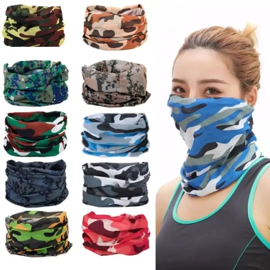 Khăn che mặt vải lưới khô nhanh, chống bụi UV cho xe máy, xe đạp, câu cá COD 4