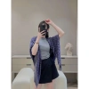 Khăn Choàng Bản Vuông 140cm Nhiều Màu Ánh Nhũ Họa Tiết Thời Trang Trẻ Trung B11 5