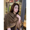 Khăn Choàng Bản Vuông 140cm Nhiều Màu Ánh Nhũ Họa Tiết Thời Trang Trẻ Trung B11 10