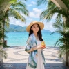 Khăn choàng biển HUMI Satin cao cấp, mát mịn không bai xù, size lớn, giảm giá 279k 6