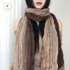 Khăn choàng bông Gradient sa mạc vintage, ấm áp mùa đông, giảm 22%