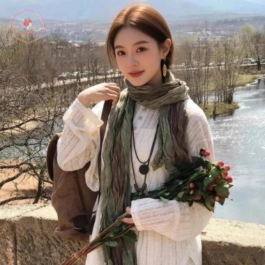 Khăn choàng bông Gradient sa mạc vintage, ấm áp mùa đông, giảm 22% 4 Khăn choàng bông Gradient sa mạc vintage, ấm áp mùa đông, giảm 22% 4