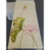 Khăn choàng cashmere 70x180 vẽ tay hoa sen truyền thống - DoMinhStores 650k 4