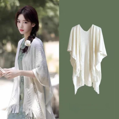 Khăn choàng cheongsam màu trơn, bảo vệ cổ trong máy lạnh - Quà tặng ưu đãi 176k 3 Khăn choàng cheongsam màu trơn, bảo vệ cổ trong máy lạnh - Quà tặng ưu đãi 176k 3