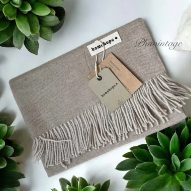 Khăn choàng cổ cashmere 260g nam nữ HOMEHOPE - ấm áp mùa đông, giá ưu đãi 630.000₫