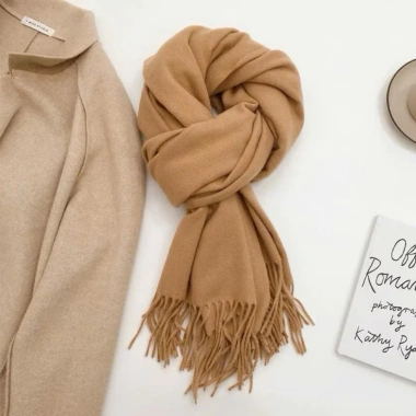 Khăn choàng cổ cashmere 260g nam nữ HOMEHOPE - ấm áp mùa đông, giá ưu đãi 630.000₫