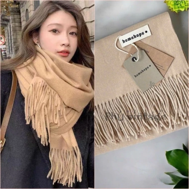 Khăn choàng cổ cashmere 260g nam nữ HOMEHOPE - ấm áp mùa đông, giá ưu đãi 630.000₫