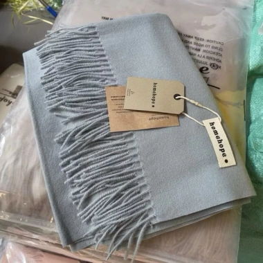 Khăn choàng cổ cashmere 260g nam nữ HOMEHOPE - ấm áp mùa đông, giá ưu đãi 630.000₫