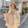 Khăn choàng cổ Cashmere unisex dày dặn, họa tiết trơn phối màu loang, giữ ấm mùa đông - giảm còn 537.500₫ 3