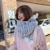 Khăn choàng cổ Cashmere unisex dày dặn, họa tiết trơn phối màu loang, giữ ấm mùa đông - giảm còn 537.500₫ 5