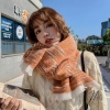 Khăn choàng cổ Cashmere unisex dày dặn, họa tiết trơn phối màu loang, giữ ấm mùa đông - giảm còn 537.500₫ 8