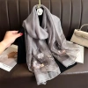 Khăn Choàng Cổ Lụa Cao Cấp Tơ Tằm Thêu Tay Họa Tiết Sang Trọng Giá 247k 6