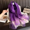 Khăn choàng cổ lụa tơ thêu tay họa tiết đinh ngọc sang trọng đẳng cấp, giảm giá 135k 6