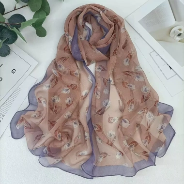 Khăn Choàng Đầu Georgette Hoa Mộc Lan 1 Chiếc - Bandana Thanh Lịch, Mỏng Bền Dành cho Nam Nữ Trẻ Em Giá 88.560₫