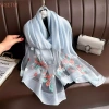 Khăn choàng Hijab nữ WEETW cỡ lớn - Lụa sang trọng thêu hoa, ren sáng bóng, mềm mỏng, giá ưu đãi 164,160₫