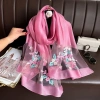 Khăn choàng Hijab nữ WEETW cỡ lớn - Lụa sang trọng thêu hoa, ren sáng bóng, mềm mỏng, giá ưu đãi 164,160₫ 9