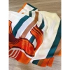 Khăn choàng lụa dài bản to trắng cam satin trẻ trung VIP - Giá chỉ 96.720đ 7