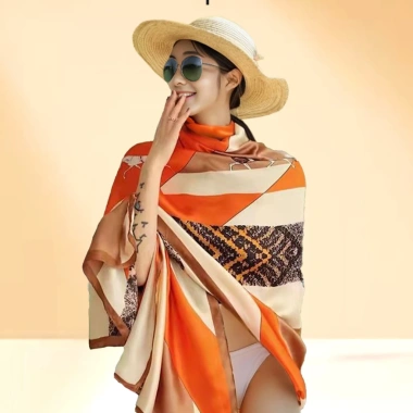 Khăn Choàng Lụa Đi Biển Bản To 180x90cm - Boho Vintage Nikendo KL8 Giá 71.000đ