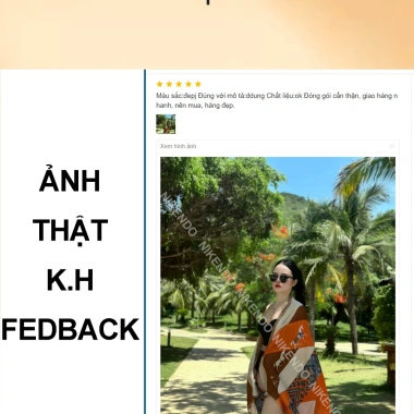 Khăn Choàng Lụa Đi Biển Bản To 180x90cm - Boho Vintage Nikendo KL8 Giá 71.000đ