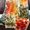 Khăn choàng lụa họa tiết hoa đa màu 180x90cm - Siêu mềm, sang trọng, giảm 18% 3